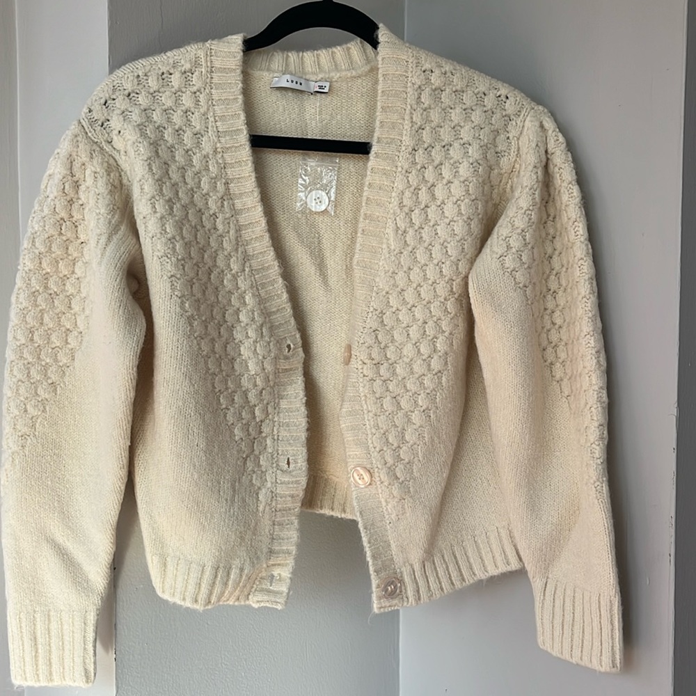 Cream cardigan